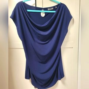 New York & Company Draped Neck Blouse